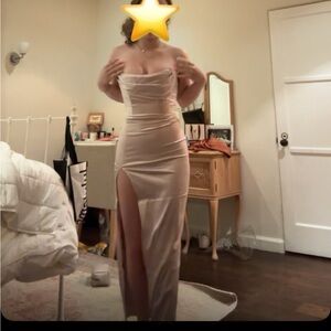 NEW WITH TAGS BABYBOO SILK STRAPLESS DRESS SIZE XS.